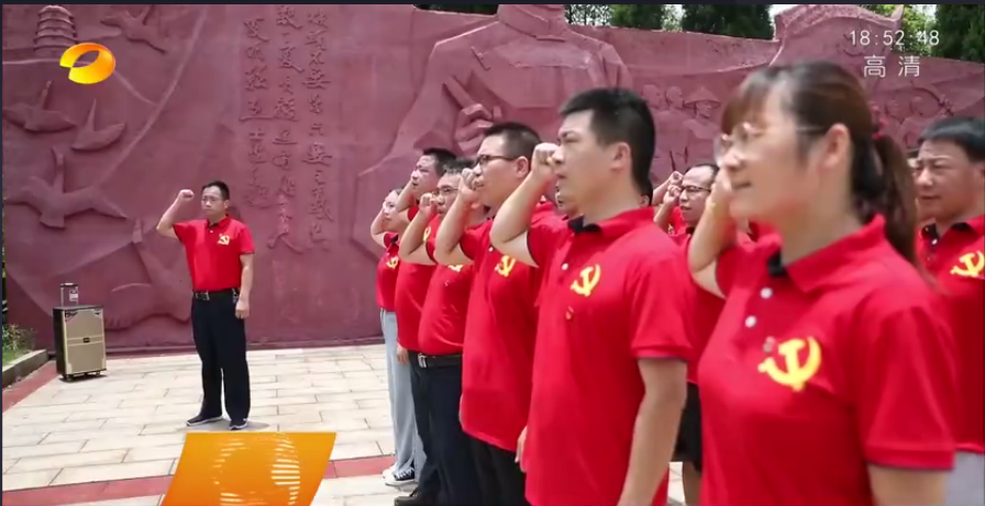 我系黨總支主題黨日活動(dòng)在湖南新聞聯(lián)播報(bào)道