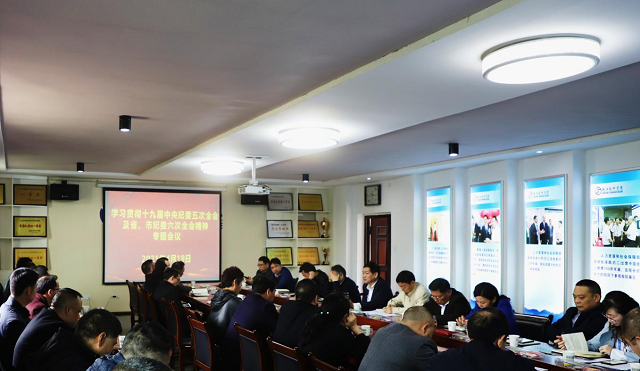 學(xué)習(xí)貫徹十九屆中央紀(jì)委五次全會(huì)及省、市紀(jì)委六次全會(huì)精神專題會(huì)議召開